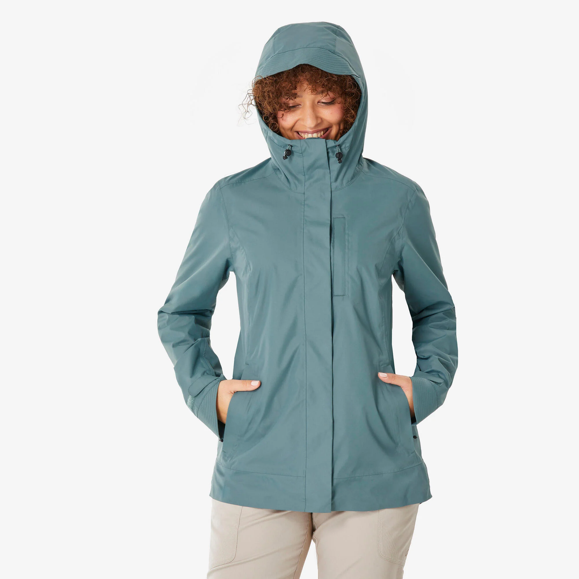 Quechua Women’s NH500 Waterproof Hiking Rain Jacket - Image 20