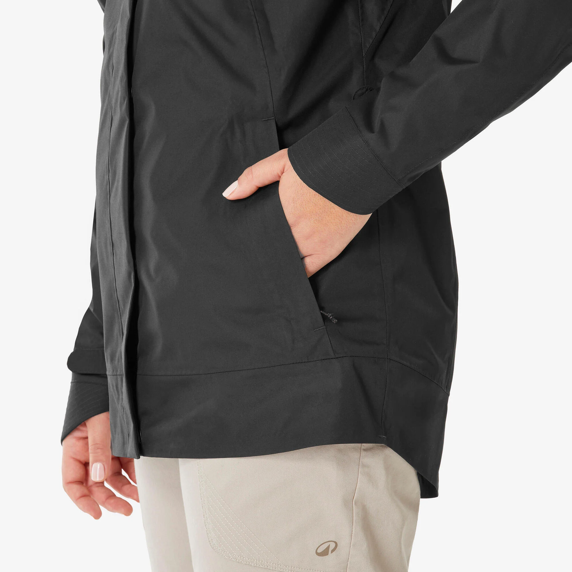 Quechua Women’s NH500 Waterproof Hiking Rain Jacket - Image 7