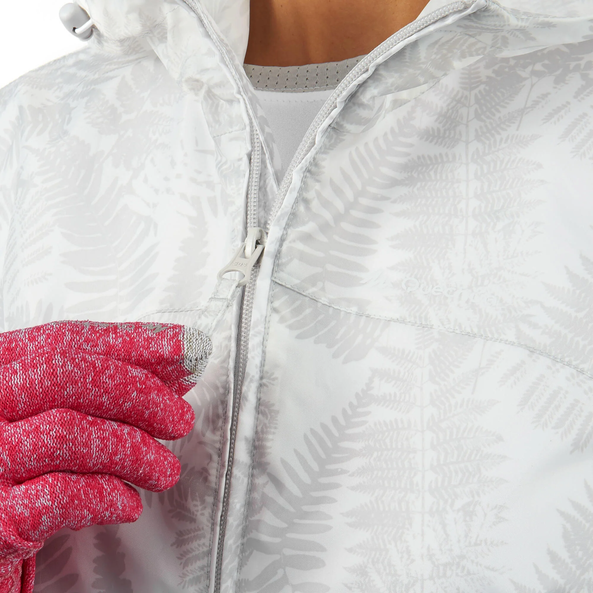 Quechua Women's Raincut Full Zip Windproof and Water-repellent Rain Jacket - Image 7