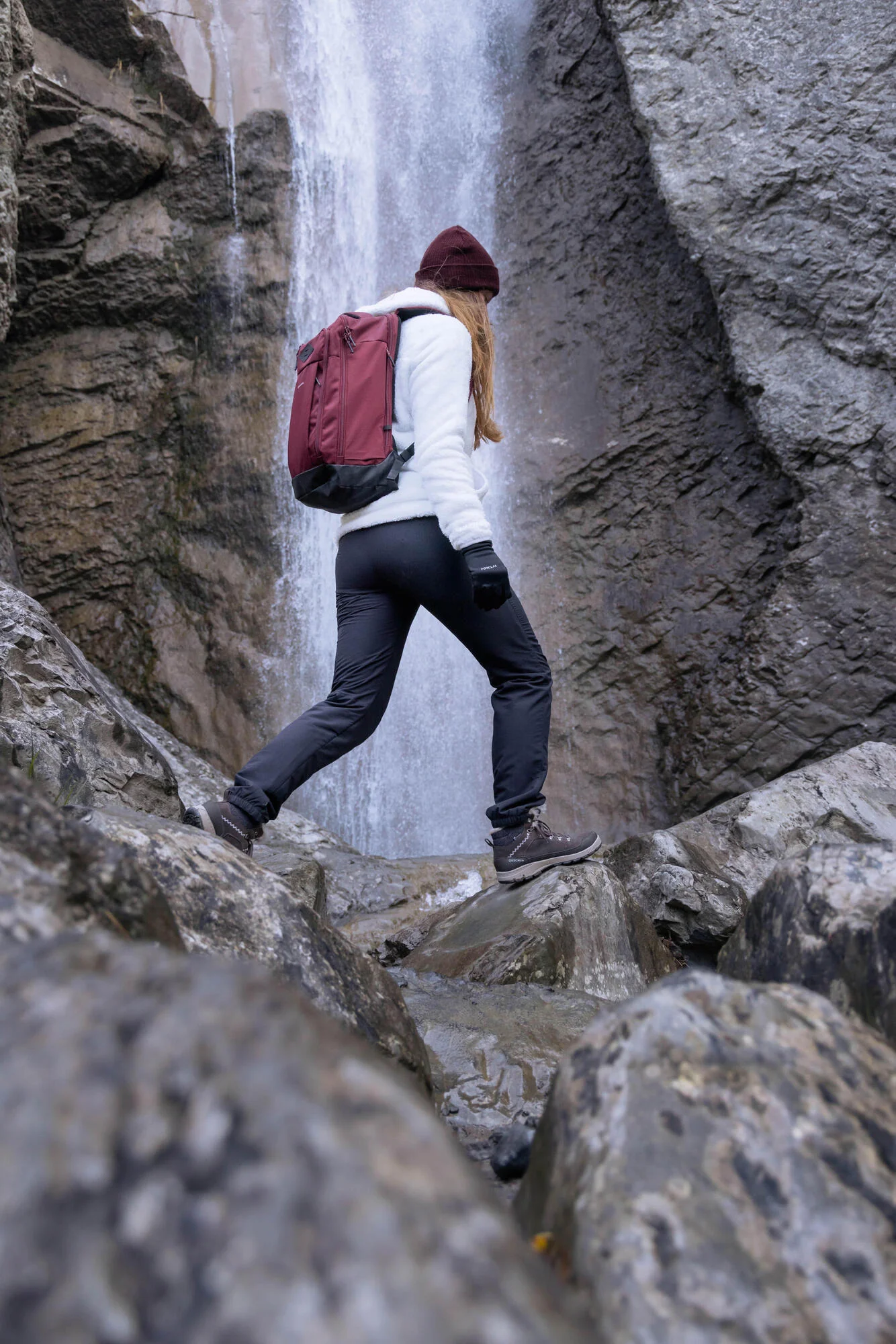 Quechua Women’s NH100 Water-Repellent Fleece-Lined Winter Hiking Pants - Image 7