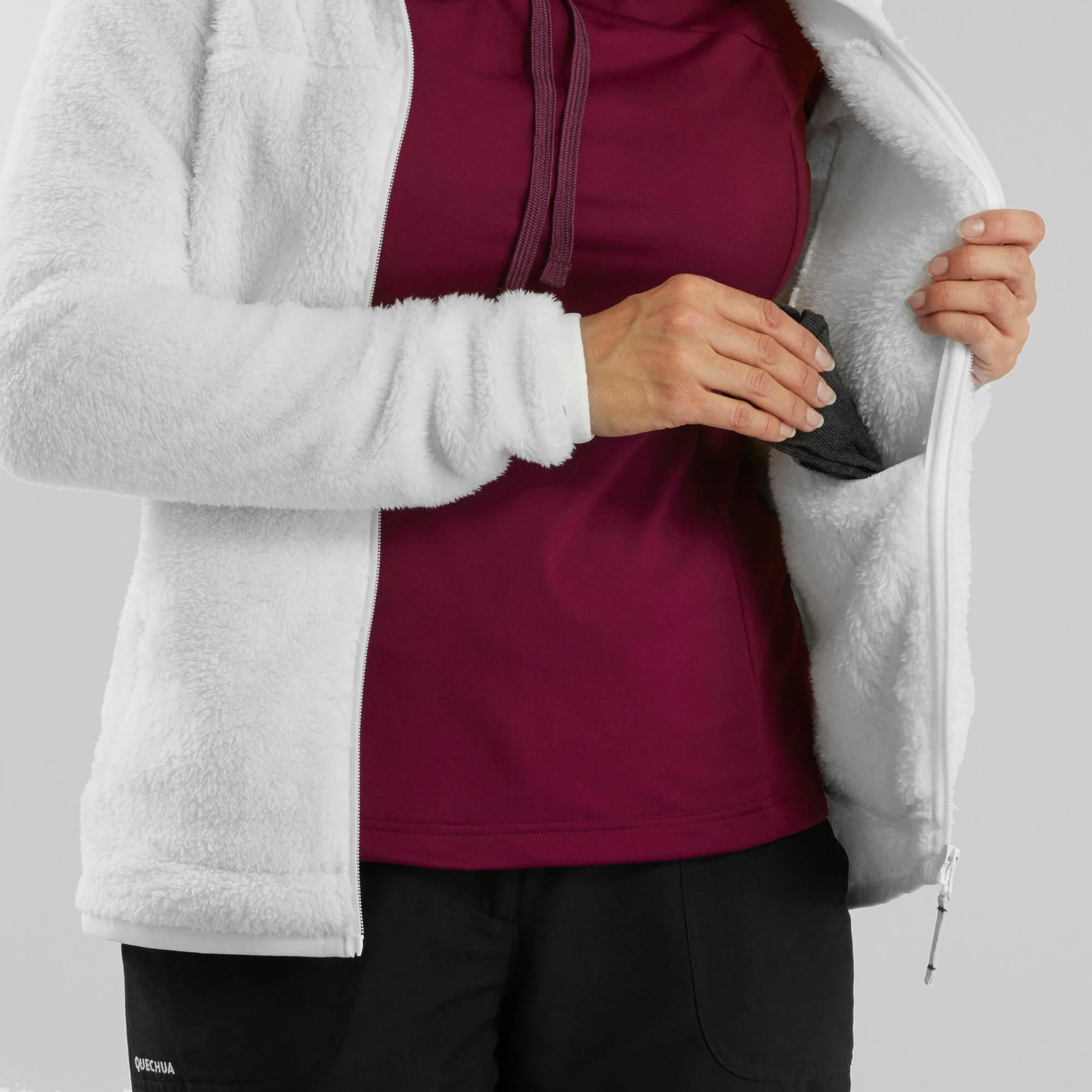 Quechua Women's SH500 U-Warm Fleece Jacket - Image 5