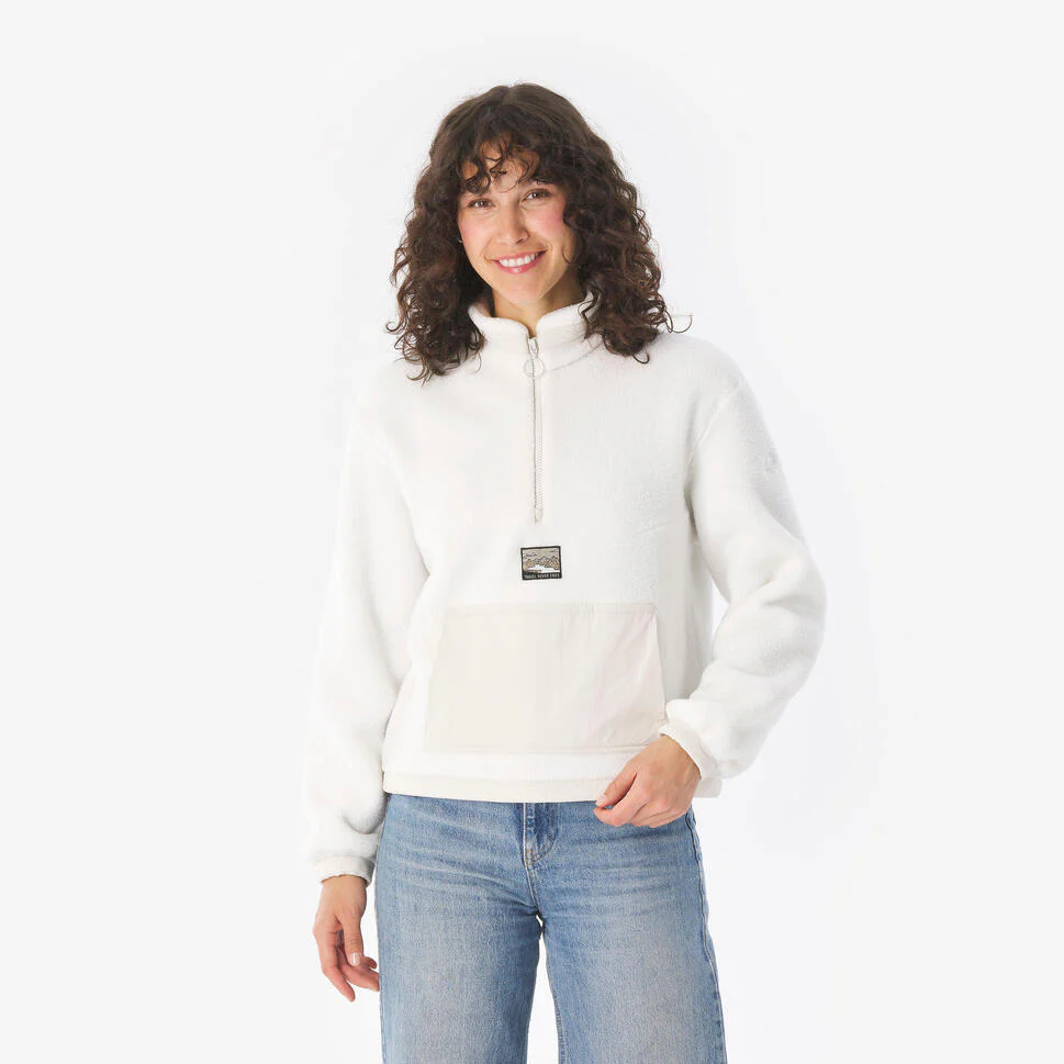 Quechua Women's MH100 Sherpa Fleece Pullover - Image 4