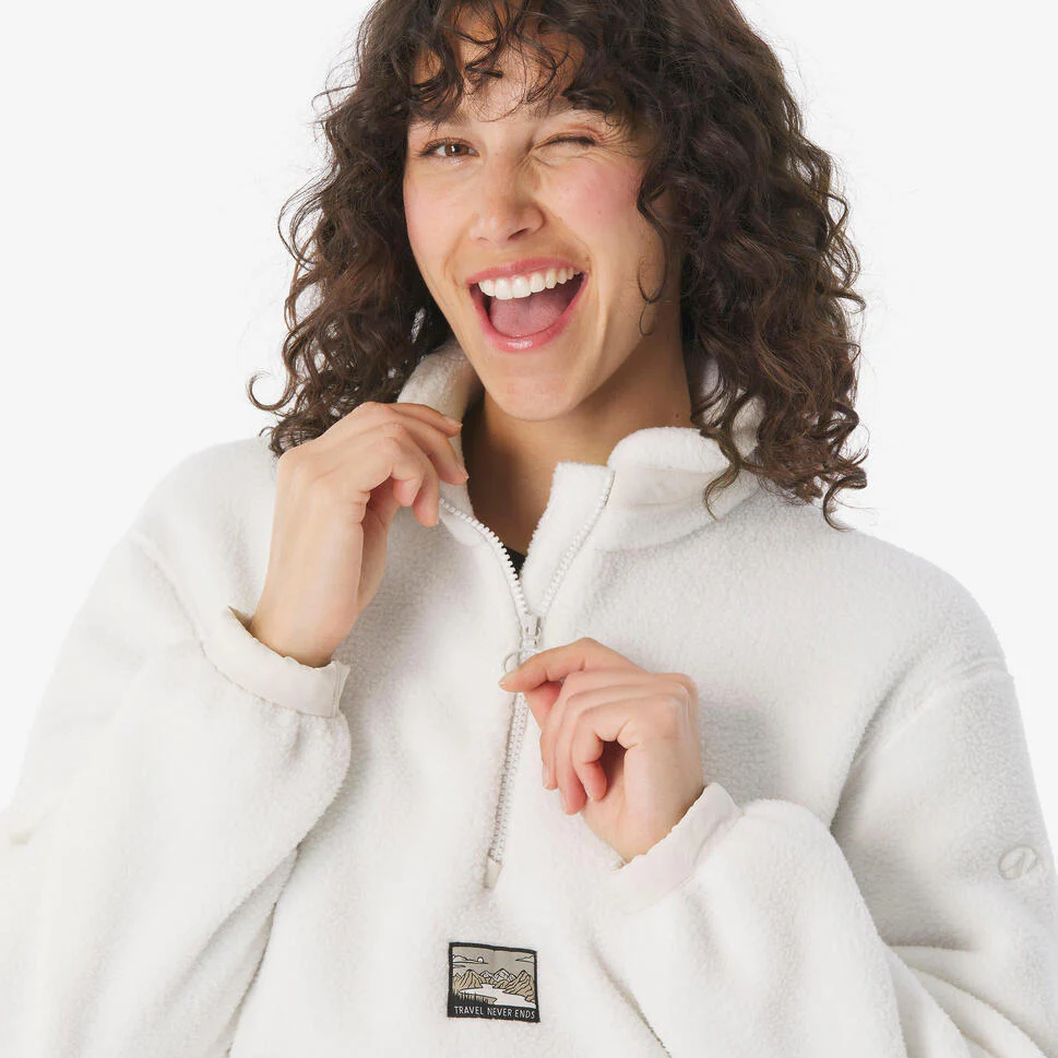 Quechua Women's MH100 Sherpa Fleece Pullover - Image 5