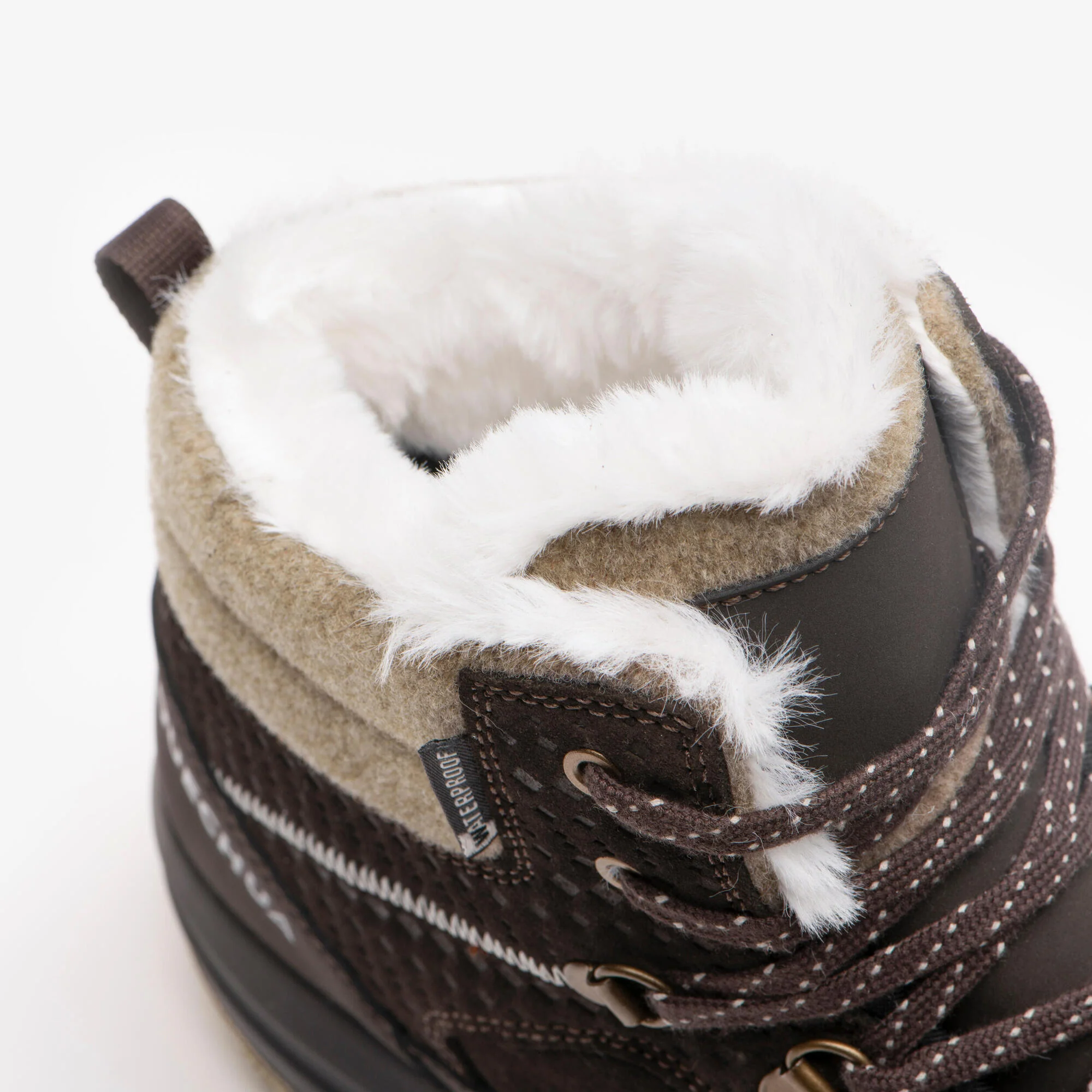 Quechua Women's NH900 Warm Waterproof Leather Snow Hiking Boots - Image 7