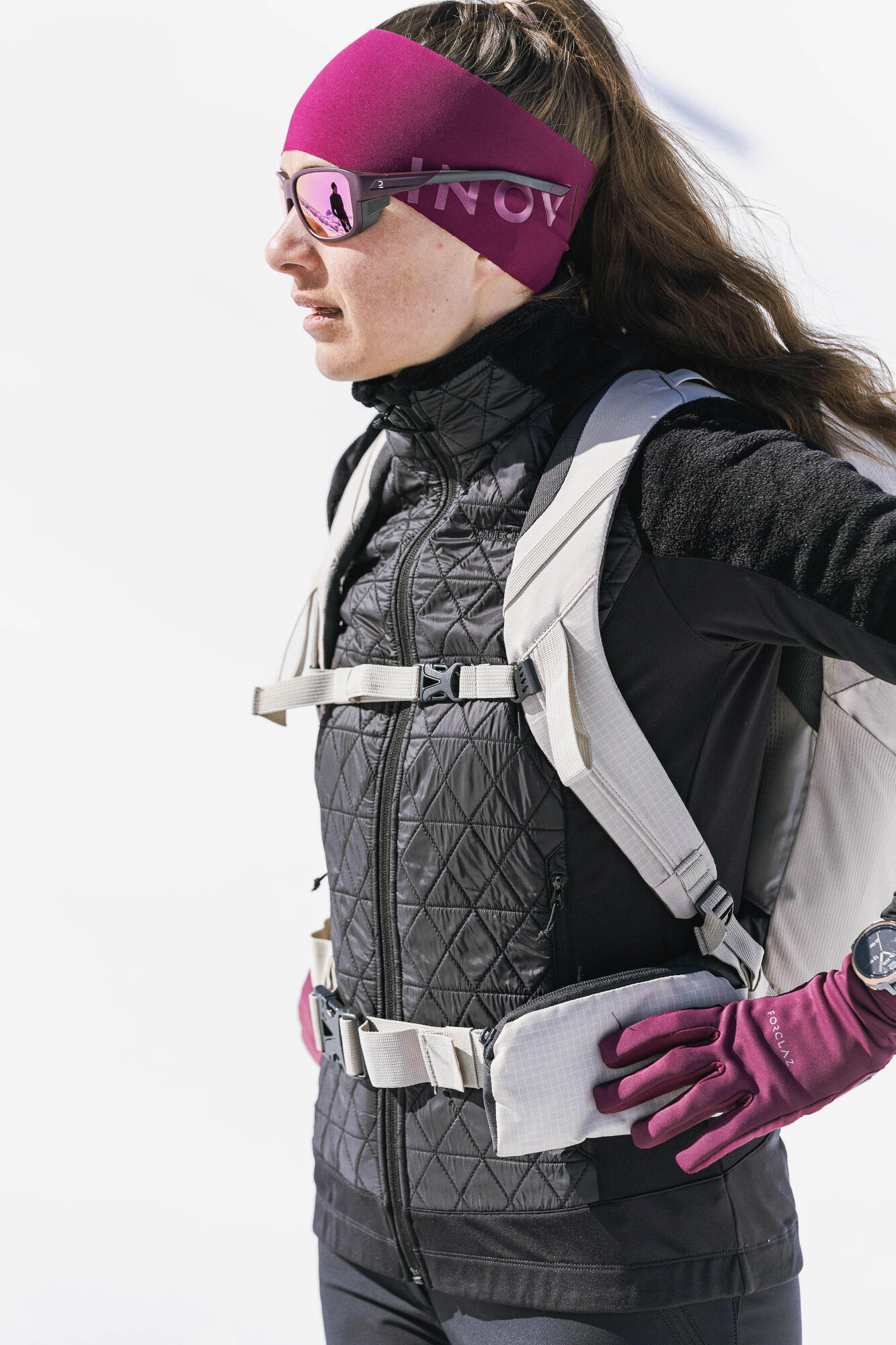 Quechua Women's Warm Hybrid Fleece Hiking Jacket - Image 6