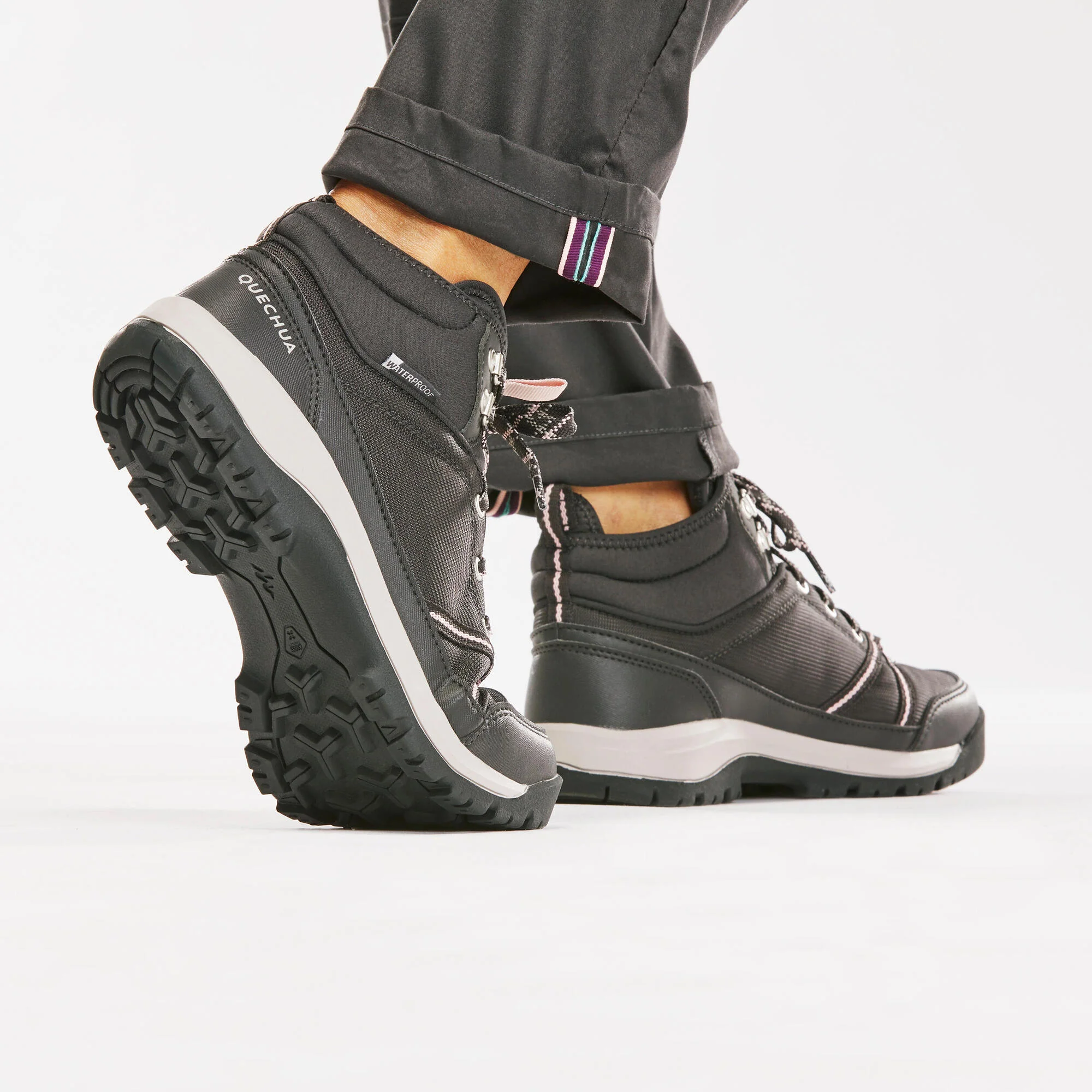 Quechua Women's Waterproof Hiking Boots - NH100 Mid WP - Image 6