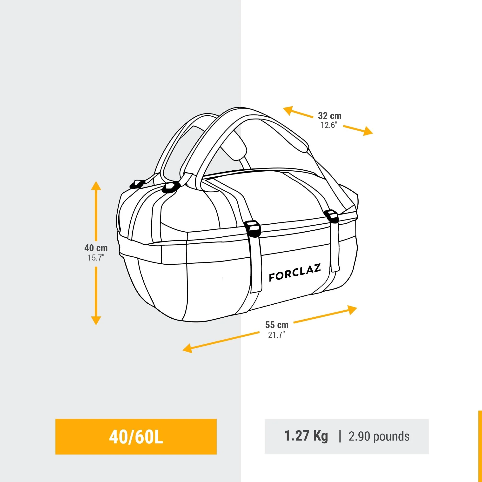 Simond 500 Extend 40-60 L Duffel Bag - Image 9