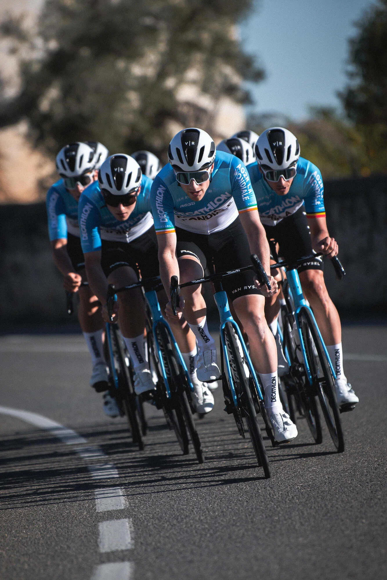 Van Rysel RCR Pro Replica Dura Ace Road Bike - Di2 AG2R Team - Image 15