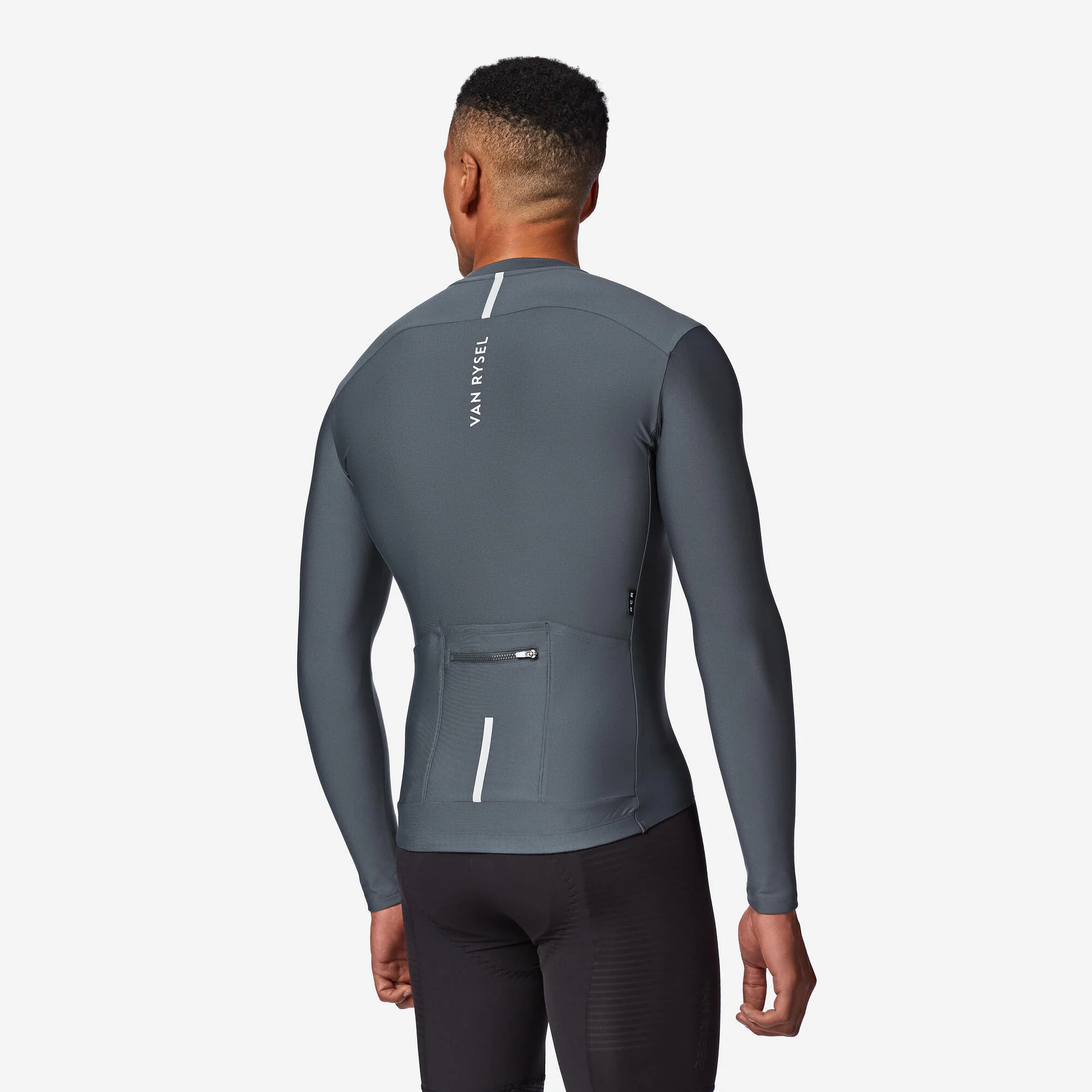 Van Rysel Unisex RCR 2 Long-Sleeved Fleece-Lined Cycling Jersey - Image 2
