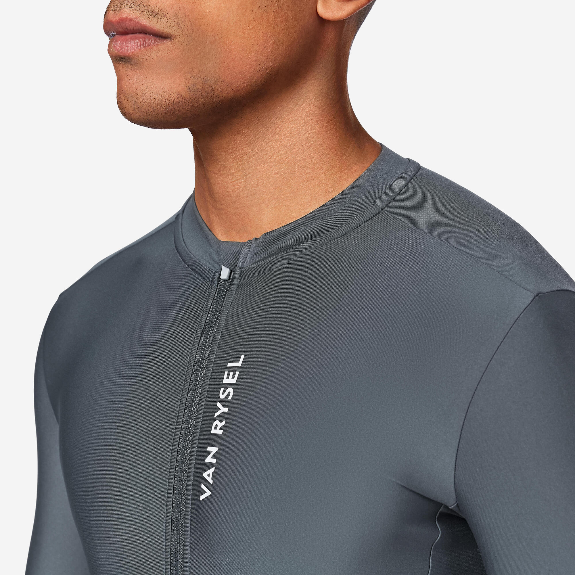 Van Rysel Unisex RCR 2 Long-Sleeved Fleece-Lined Cycling Jersey - Image 4