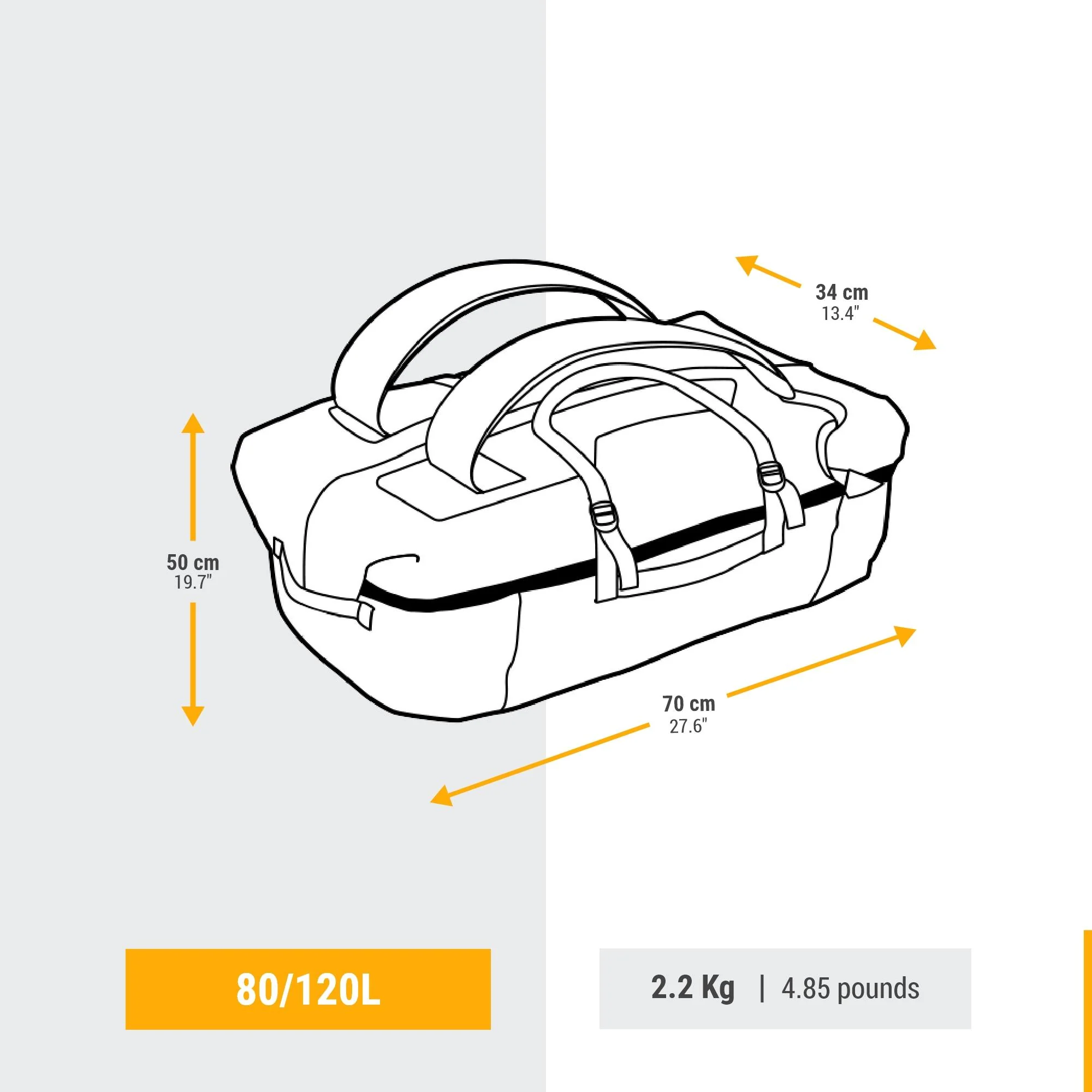 Simond  Transport 900 Extend 80-120 L Duffel Bag - Image 8