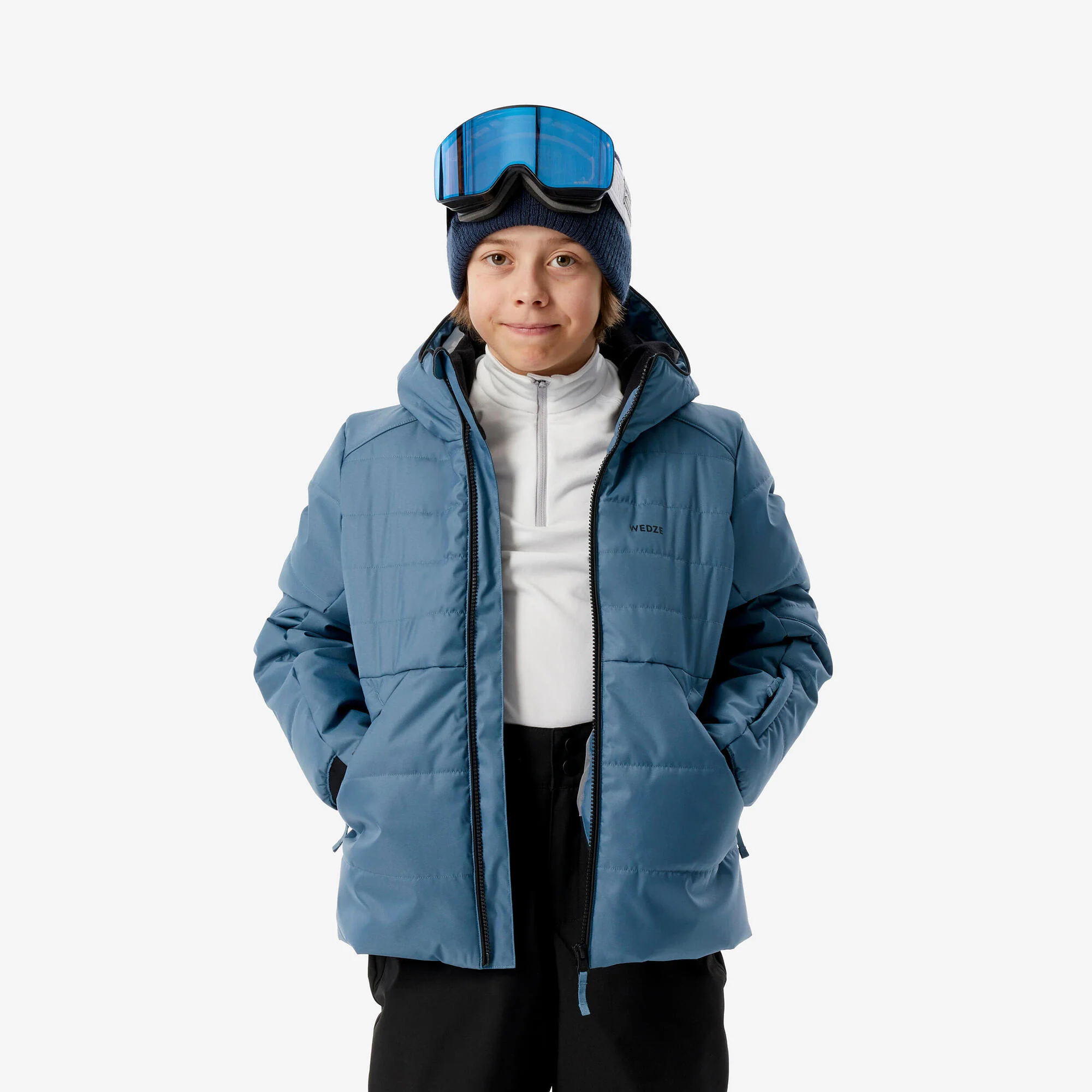 Wedze Kids' 100 Waterproof Puffer Ski Jacket - Image 2