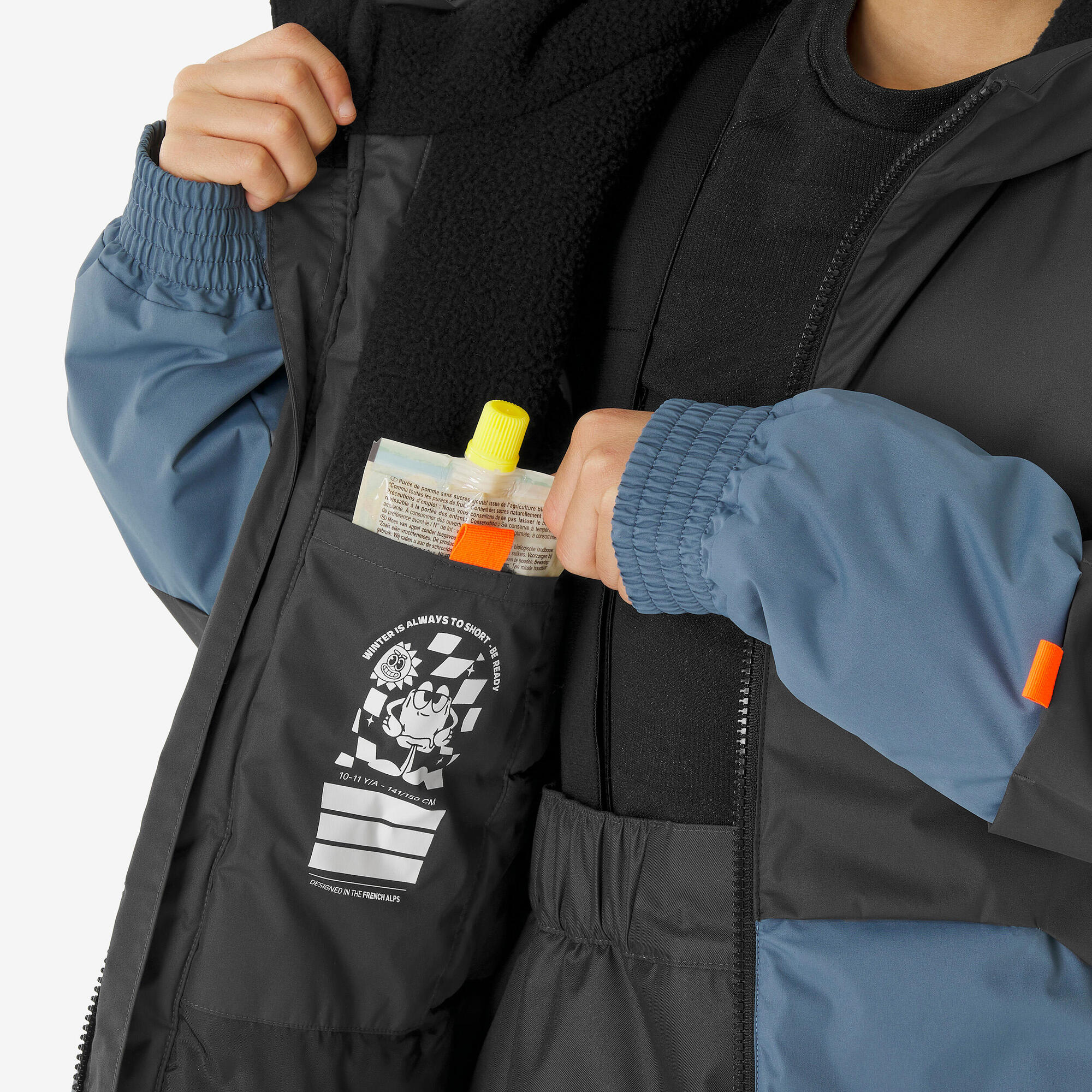 Wedze Kids' 100 Warm Waterproof Ski Jacket - Image 8