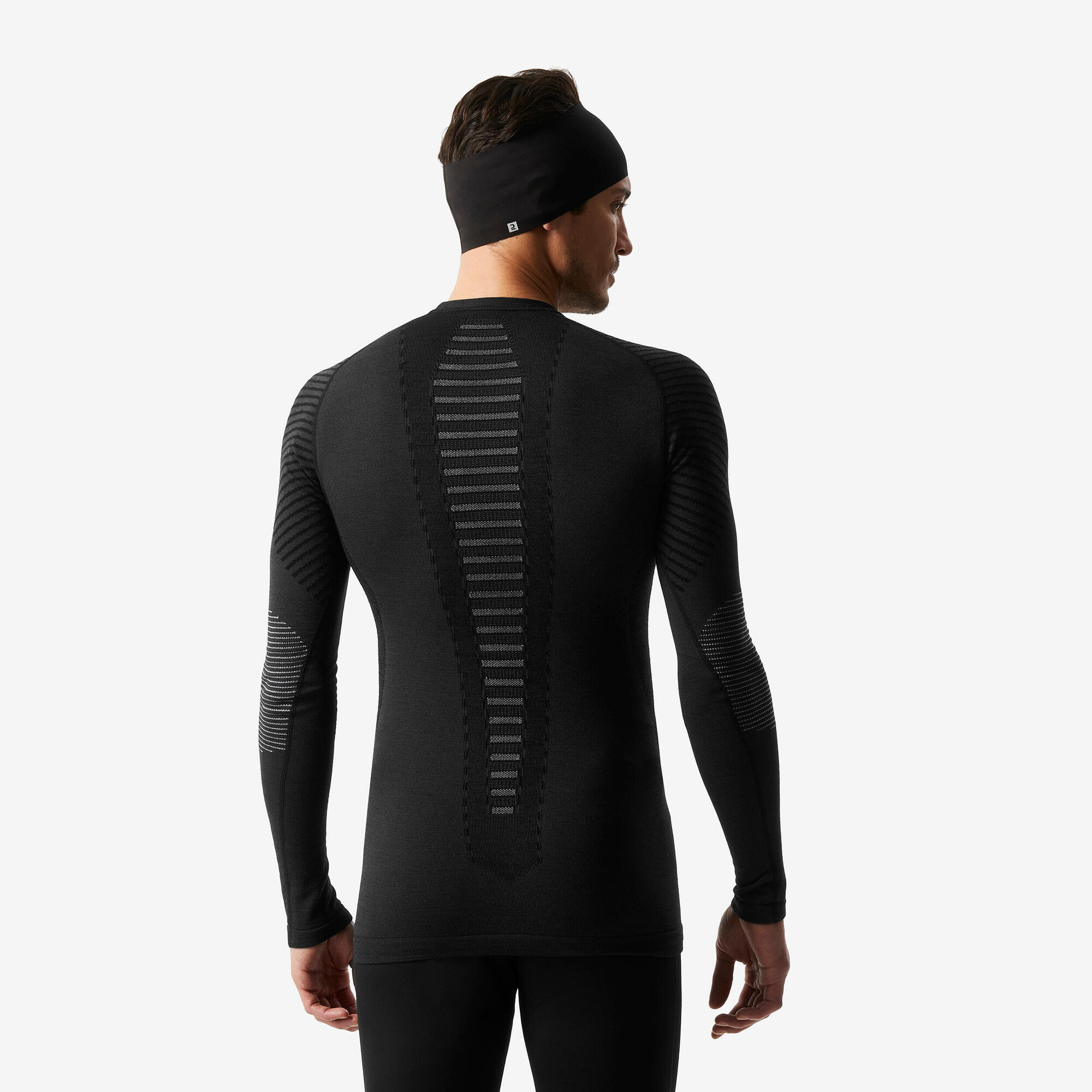 Wedze Men’s BL900 Wool Thermal Ski Base Layer Top - Image 2