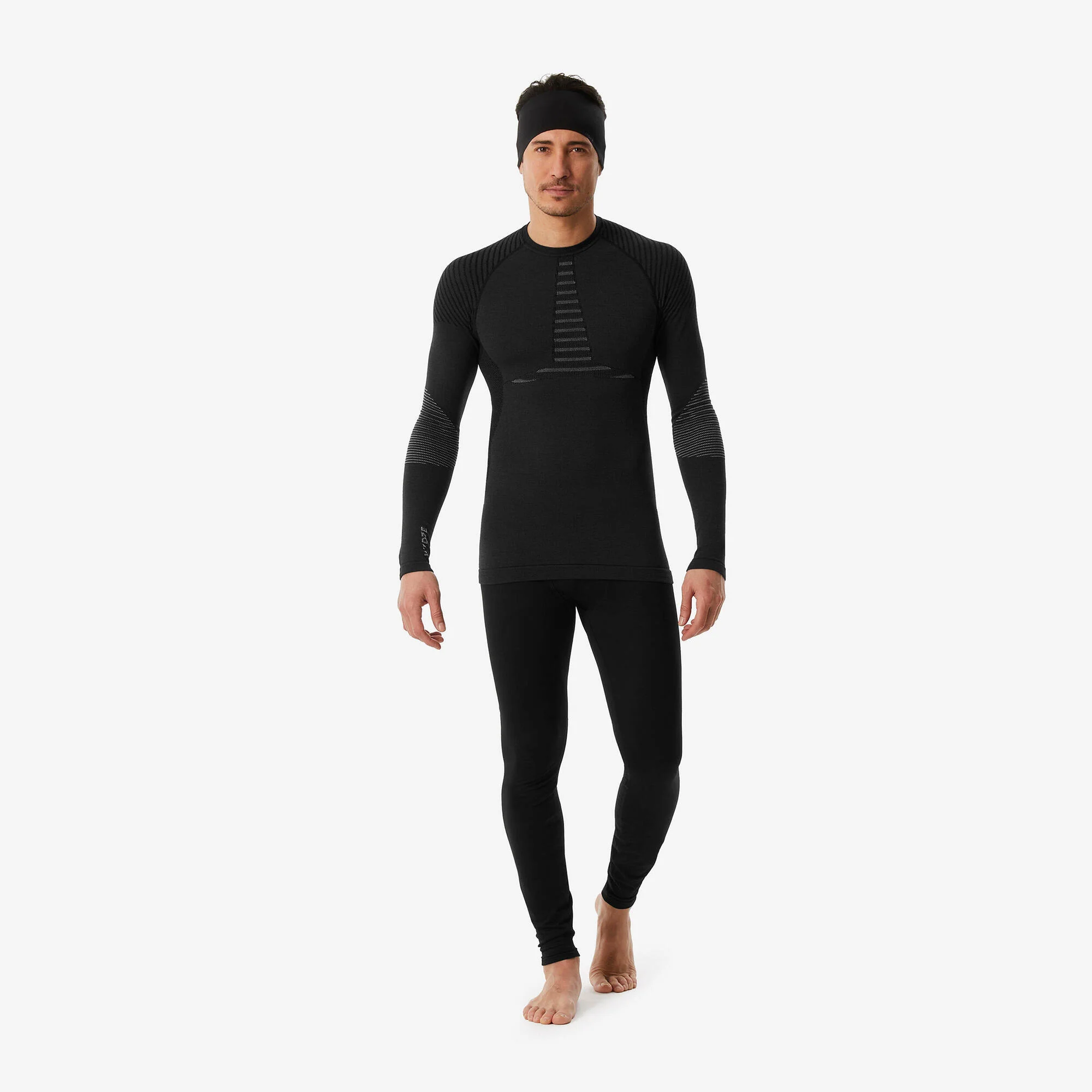 Wedze Men’s BL900 Wool Thermal Ski Base Layer Top - Image 3