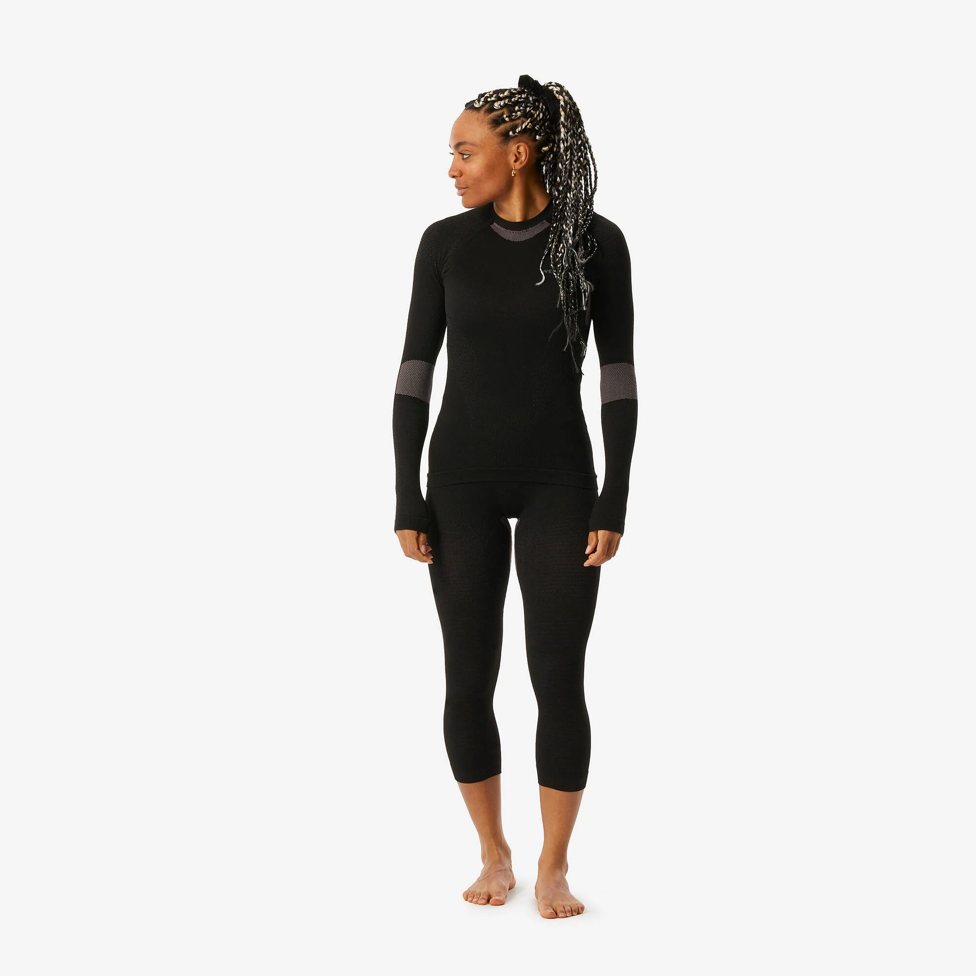 Wedze Women’s BL500 Seamless Ski Base Layer Top - Image 3