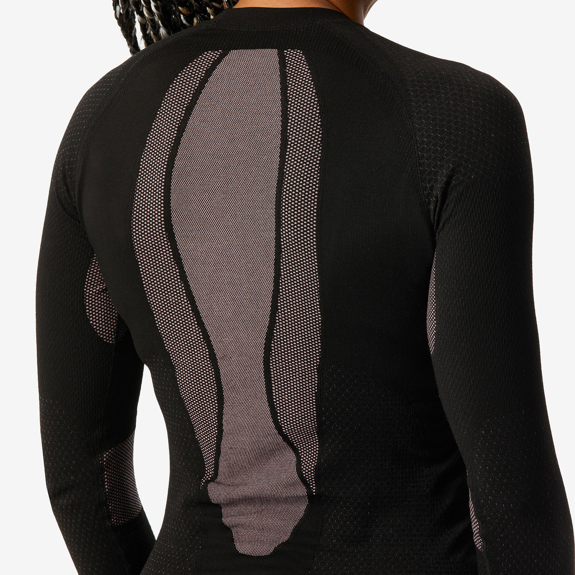Wedze Women’s BL500 Seamless Ski Base Layer Top - Image 4