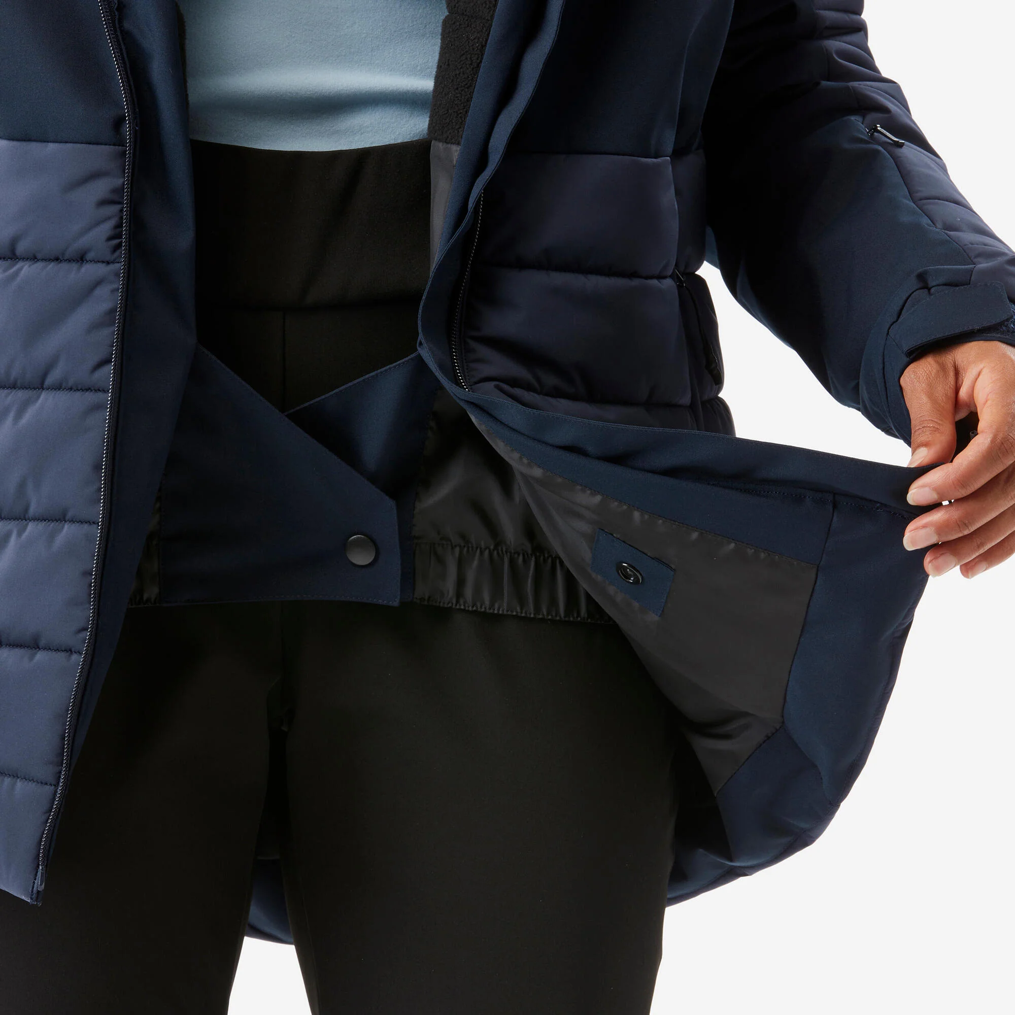 Wedze Women's 100 Mid-Length Warm Ski Jacket - Image 13