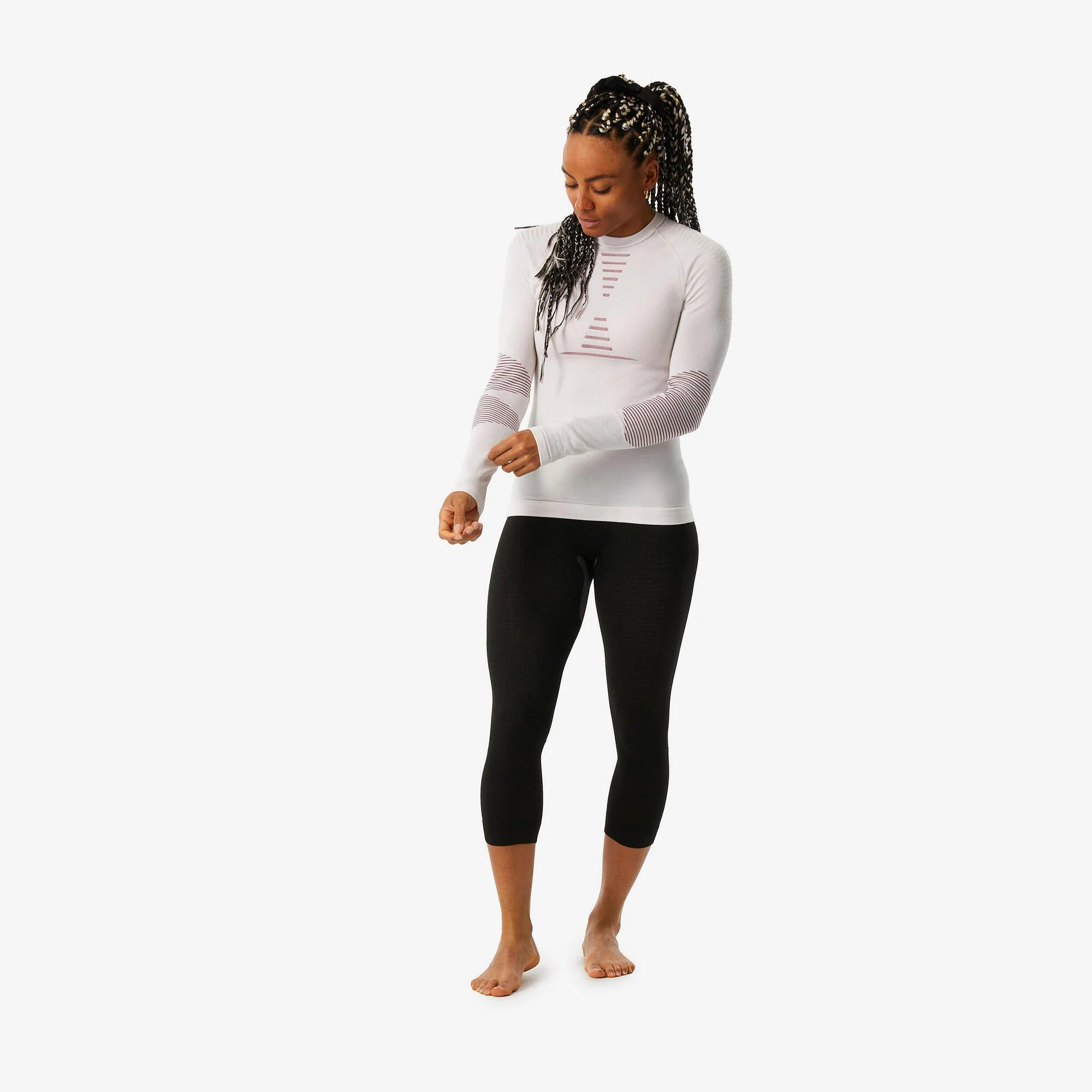 Wedze Women’s BL900 Merino Wool Ski Base Layer Top - Image 3