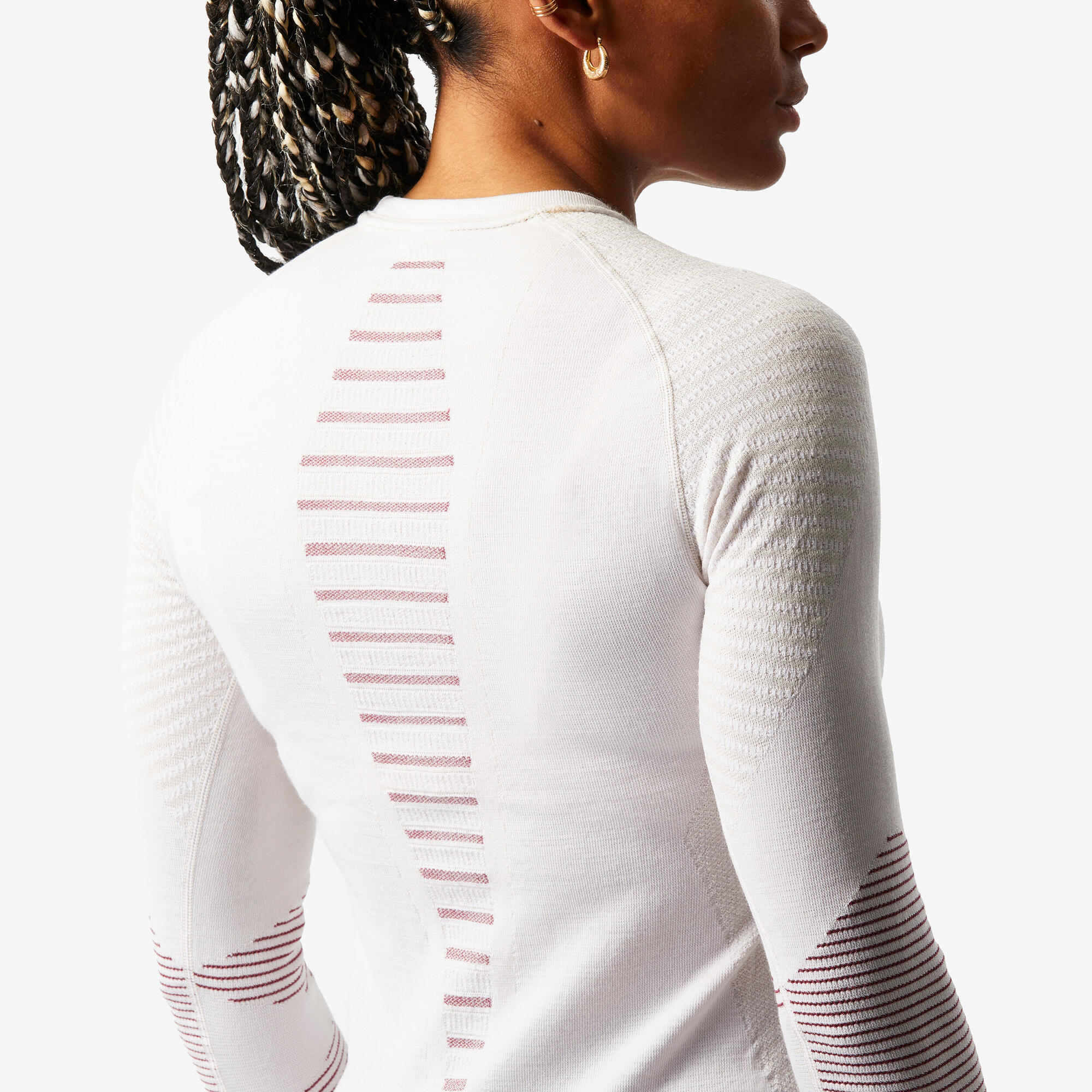 Wedze Women’s BL900 Merino Wool Ski Base Layer Top - Image 7